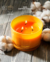 96NORTH Luxury Palo Santo Candle | Large 3 Wick Jar Candle | Up to 40 Hours Burning Time | 100% Natural Soy Wax | Relaxing Aromatherapy Aesthetic Candles | Housewarming Gift for Men and Women