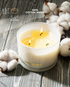 96NORTH Luxury Vanilla Soy Candles | Large 3 Wick Jar Candle | Up to 40 Hours Burning Time | 100% Natural Soy Wax | Relaxing Aromatherapy Aesthetic Candle | Housewarming Gift for Men and Women