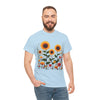 Sunflowers & Wildflowers, Graphic T-Shirts for Women, Floral Shirt, Womens Short Sleeve, Ladies Graphic Tees #5154TTS
