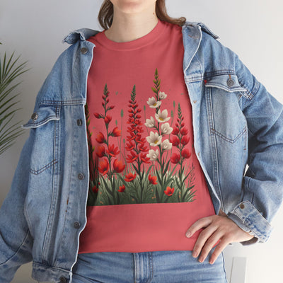 Wildflowers, Graphic T-Shirts for Women, Floral Shirt, Womens Short Sleeve, Ladies Graphic Tees #5122TTS