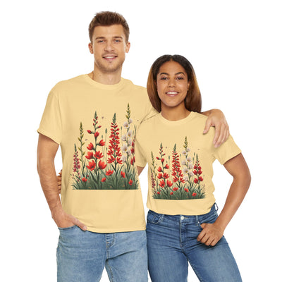 Wildflowers, Graphic T-Shirts for Women, Floral Shirt, Womens Short Sleeve, Ladies Graphic Tees #5122TTS