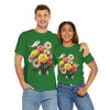 Wildflowers and Pink & Yellow Roses, Graphic T-Shirts for Women, Floral Shirt, Womens Short Sleeve, Ladies Graphic Tees #5136TTS