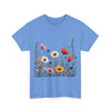 Wildflowers, Graphic T-Shirts for Women, Floral Shirt, Womens Short Sleeve, Ladies Graphic Tees #5109TTS
