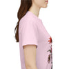 Wildflowers and Pink & Yellow Roses, Graphic T-Shirts for Women, Floral Shirt, Womens Short Sleeve, Ladies Graphic Tees #5138TTS