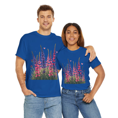Wildflowers, Graphic T-Shirts for Women, Floral Shirt, Womens Short Sleeve, Ladies Graphic Tees #5119TTS