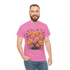 Wildflowers and Pink & Yellow Roses, Graphic T-Shirts for Women, Floral Shirt, Womens Short Sleeve, Ladies Graphic Tees #5140TTS