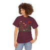 Wildflowers and a Red Rose, Graphic T-Shirts for Women, Floral Shirt, Womens Short Sleeve, Ladies Graphic Tees #5008TTS