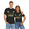 Wildflowers and White Roses, Graphic T-Shirts for Women, Floral Shirt, Womens Short Sleeve, Ladies Graphic Tees #5039TTS