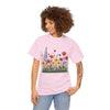 Wildflowers, Graphic T-Shirts for Women, Floral Shirt, Womens Short Sleeve, Ladies Graphic Tees #5117TTS