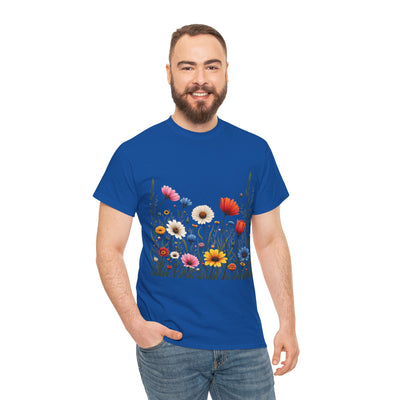 Wildflowers, Graphic T-Shirts for Women, Floral Shirt, Womens Short Sleeve, Ladies Graphic Tees #5109TTS