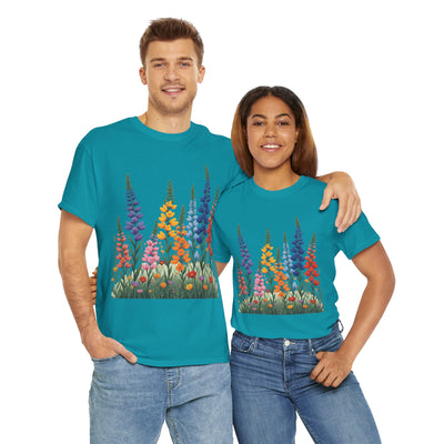 Wildflowers, Graphic T-Shirts for Women, Floral Shirt, Womens Short Sleeve, Ladies Graphic Tees #5120TTS
