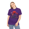 Wildflowers and a Red Rose, Graphic T-Shirts for Women, Floral Shirt, Womens Short Sleeve, Ladies Graphic Tees #5007TTS