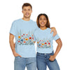 Wildflowers, Graphic T-Shirts for Women, Floral Shirt, Womens Short Sleeve, Ladies Graphic Tees #5113TTS