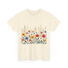 Wildflowers, Graphic T-Shirts for Women, Floral Shirt, Womens Short Sleeve, Ladies Graphic Tees #5113TTS