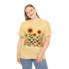 Sunflowers & Wildflowers, Graphic T-Shirts for Women, Floral Shirt, Womens Short Sleeve, Ladies Graphic Tees #5154TTS