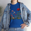 Wildflowers and a Red Rose, Graphic T-Shirts for Women, Floral Shirt, Womens Short Sleeve, Ladies Graphic Tees #5008TTS
