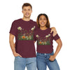 Wildflowers and White Roses, Graphic T-Shirts for Women, Floral Shirt, Womens Short Sleeve, Ladies Graphic Tees #5039TTS