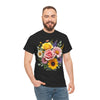 Wildflowers and Pink & Yellow Roses, Graphic T-Shirts for Women, Floral Shirt, Womens Short Sleeve, Ladies Graphic Tees #5145TTS