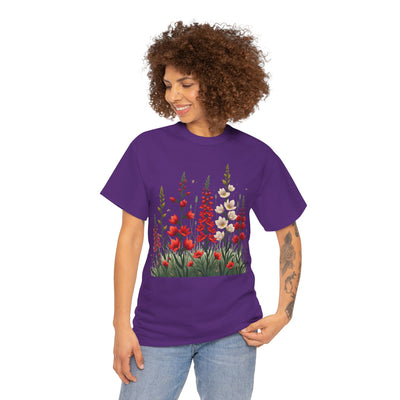 Wildflowers, Graphic T-Shirts for Women, Floral Shirt, Womens Short Sleeve, Ladies Graphic Tees #5122TTS