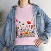 Wildflowers, Graphic T-Shirts for Women, Floral Shirt, Womens Short Sleeve, Ladies Graphic Tees #5109TTS