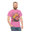 Wildflowers and Pink & Yellow Roses, Graphic T-Shirts for Women, Floral Shirt, Womens Short Sleeve, Ladies Graphic Tees #5149TTS