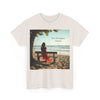 Have You Forgiven Your Ex?  Woman on Bench Looking at Waves, Forgiving T-Shirt, Forgiveness, Relationship Healing Top #5002STS