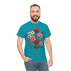 Wildflowers and Pink & Red Roses, Graphic T-Shirts for Women, Floral Shirt, Womens Short Sleeve, Ladies Graphic Tees #5134TTS