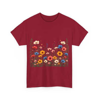 Wildflowers, Graphic T-Shirts for Women, Floral Shirt, Womens Short Sleeve, Ladies Graphic Tees #5106TTS