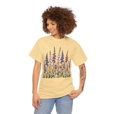 Wildflowers, Graphic T-Shirts for Women, Floral Shirt, Womens Short Sleeve, Ladies Graphic Tees #5124TTS