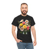 Wildflowers and Pink & Yellow Roses, Graphic T-Shirts for Women, Floral Shirt, Womens Short Sleeve, Ladies Graphic Tees #5136TTS