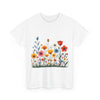 Wildflowers, Graphic T-Shirts for Women, Floral Shirt, Womens Short Sleeve, Ladies Graphic Tees #5115TTS