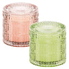 Hidden Label Decorative Jar Candle,Wood Wick Candles, Rose & Sandalwood + Citrus &Sage Scented Candle