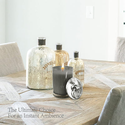 ESNA HOME Luxury All Natural Scented Candles Gift for Her | 8.8oz 50 Hours Burn | Lemongrass Essential Oil Soy Candles | Gifts for Women Who Has Everything | Metal Lid Candle Housewarming Gift