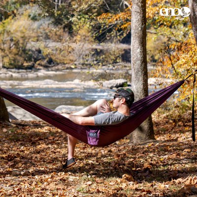 Eagle's Nest Outfitters - TravelNest Hammock + Straps Combo Plum