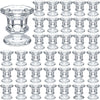 Foaincore 36 Pcs Candlestick Holder Taper Candle Holders Small Glass Candle Holder for Wedding Table Centerpiece Party Decoration (Clear)