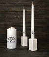 Magik Life Unity Candle Set for Wedding - Wedding Accessories for Reception and Ceremony - Candle Sets – Unity Candle 6 Inch Pillar and 2 * 10 Inch Taper