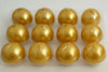 Biedermann & Sons Metallic Ball Candles, 1.5-Inch, Gold