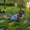 ENO Lounger Hanging Chair - Portable Outdoor Hiking, Backpacking, Beach, Camping, and Festival Hammock Chair - Royal/Charcoal