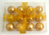 Biedermann & Sons Metallic Ball Candles, 1.5-Inch, Gold