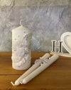 Magik Life Unity Candle Set for Wedding - Wedding Unity Set for Reception and Ceremony - Candle Sets - 6 Inch Pillar and 2 * 10 Inch Tapers-White