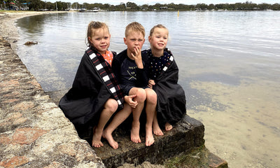 DOWN UNDER OUTDOORS Large Waterproof Windproof Extra Thick 350 GSM Quilted Fleece Stadium Blanket, Machine Washable Camping Picnic & Outdoor, Beach, Baseball,Dog, 82 x 55 (Black & White Check)