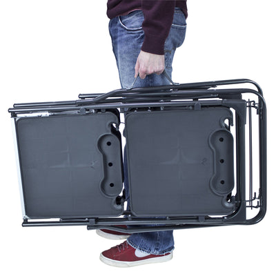 GCI OUTDOOR Slim-Fold Cook Station | Portable Folding Kitchen Table with a Heat Resistant Tabletop, 4 Side Tables & Storage Rack, Perfect for Picnics & Camping Trips