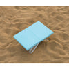 Maarch Small Beach Table for Sand Foldable, Plastic Folding Beach Tray Table, Portable Mini Low Picnic Camping Table, Light Blue