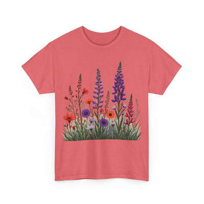 Wildflowers, Graphic T-Shirts for Women, Floral Shirt, Womens Short Sleeve, Ladies Graphic Tees #5125TTS