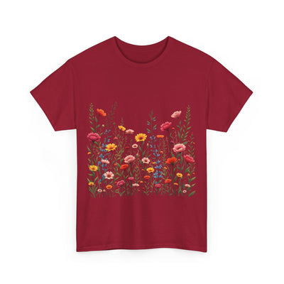 Wildflowers, Graphic T-Shirts for Women, Floral Shirt, Womens Short Sleeve, Ladies Graphic Tees #5103TTS