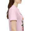 Wildflowers and Pink & Yellow Roses, Graphic T-Shirts for Women, Floral Shirt, Womens Short Sleeve, Ladies Graphic Tees #5149TTS