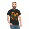 Sunflowers & Wildflowers, Graphic T-Shirts for Women, Floral Shirt, Womens Short Sleeve, Ladies Graphic Tees #5154TTS
