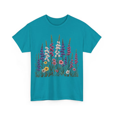 Wildflowers, Graphic T-Shirts for Women, Floral Shirt, Womens Short Sleeve, Ladies Graphic Tees #5124TTS