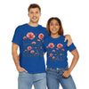 Wildflowers and Pink Roses, Graphic T-Shirts for Women, Floral Shirt, Womens Short Sleeve, Ladies Graphic Tees #5015TTS