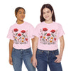 Wildflowers and Red Roses, Graphic T-Shirts for Women, Floral Shirt, Womens Short Sleeve, Ladies Graphic Tees #5034TTS